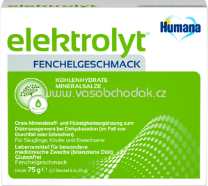 Humana Elektrolyt Fenchel, von Geburt an, 75g