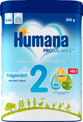 Humana Folgemilch 2, nach dem 6. Monat, 800g