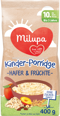 Milupa Kinder-Porridge Hafer & Früchte ab dem 10.Monat, 400 g