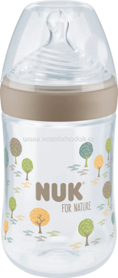 Nuk Babyflasche for Nature Silikon, Gr. M, braun, 0-6 Monate, 260 ml, 1 St