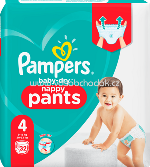 Pampers Pants Baby Dry, Größe 4 Maxi, 9-15kg, Einzelpack, 32 St