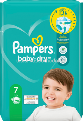 Pampers Windeln Baby Dry Gr. 7 Extra Large, 15+ kg, 20 St