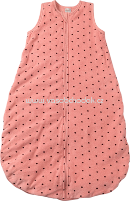 PUSBLU Kinder Schlafsack in Bio-Baumwolle und recyceltem Polyester, rosa, 1 St