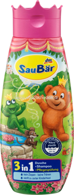 SauBär Dusche+Shampoo+Spülung 3in1 Märchendusche, 250 ml