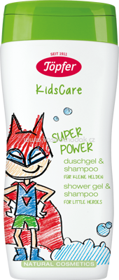 Töpfer Kids Dusche & Shampoo Superpower für kleine Helden, 200 ml