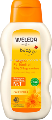 Weleda Baby Calendula Pflegeöl Parfümfrei, 200 ml