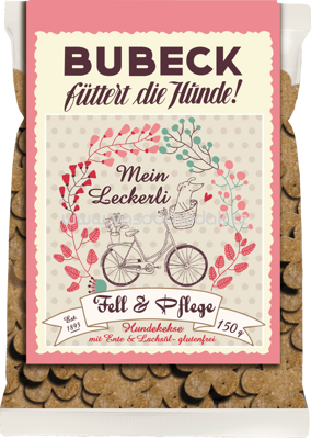 Bubeck Snack für Hunde, Hundekuchen,Mitbringsel, Fell & Pflege, 150 g - ONL