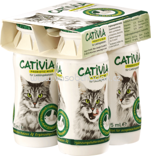 Cativia Snack für Katzen, Katzenmilch, 4x95 ml, 380 ml - ONL