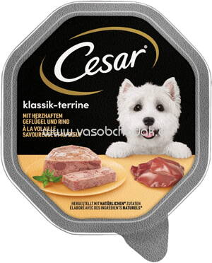 Cesar Klassik-Terrine mit Herzhaftem Geflügel und Rind, 150g