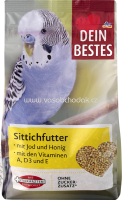 Dein Bestes Hauptfutter für Sittiche, mit Vitaminen, Jod & Honig, 500 g