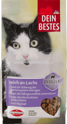 Dein Bestes Adult Trockenfutter für Katzen, reich an Lachs, 750 g