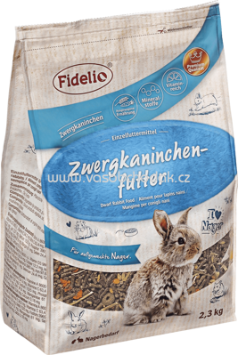 FIDELIO Hauptfutter für Zwergkaninchen, 2,3 kg