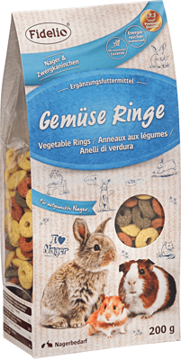 FIDELIO Snack für Nager, Gemüse-Ringe, 200g