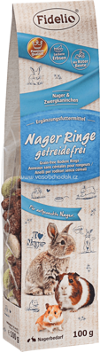 FIDELIO Snack für Nager, Ringe, Getreidefrei, 100 g