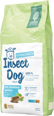 Green Petfood Trockenfutter für Hunde, hypoallergen InsectDog, 15 kg - ONL