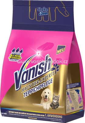 Vanish Teppichreiniger, Haustier-Experte, Pulver, 750 g - ONL