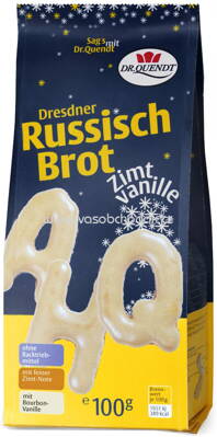 Dr. Quendt Dresdner Russisch Brot Zimt-Vanille, 100g