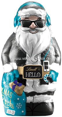 Lindt Hello Xmas Hohlfigur Santa, 140g (modrá)