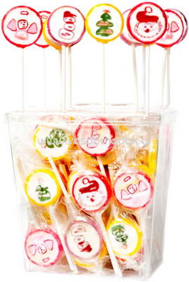 Amore Sweets Rocks X-Mas Lolly Mix, 100×10g, 1 kg