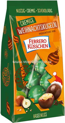 Ferrero Küsschen cremige Weihnachtskugeln Haselnuss, 100g