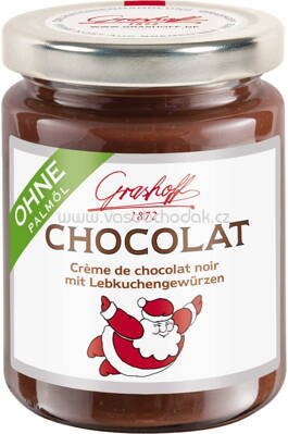 Grashoff Chocolat Crème de chocolat noir mit Lebkuchengewürzen, 250g