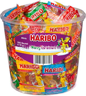 Haribo Christmas Minibeutel 100 St, 1 kg