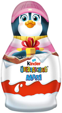 Kinder Schokolade große Figur mit Überraschung, 140g (tučňák-růžový)