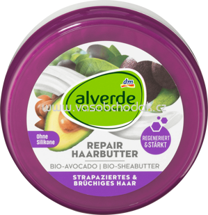 Alverde NATURKOSMETIK Haarbutter Repair Bio-Avocado, Bio-Sheabutter, 200 ml