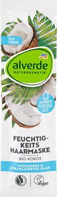 Alverde NATURKOSMETIK Haarmaske Feuchtigkeit Bio-Kokos, 20 ml