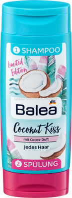 Balea Reisegröße Shampoo & Spülung Twinpack Coconut Kiss, 2x50ml, 100 ml