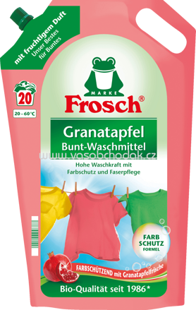 Frosch Vollwaschmittel Flüssig Granatapfel, 20 Wl