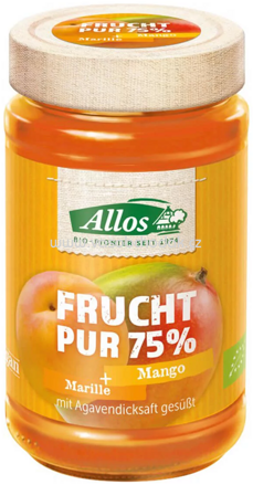 Allos Frucht Pur 75% Marille-Mango, 250g