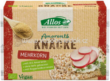 Allos Amaranth Knäckebrot Mehrkorn, 250g