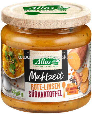 Allos Mahlzeit Rote Linsen Süßkartoffel, 366g