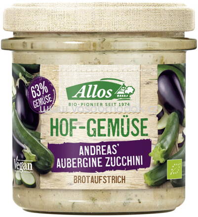 Allos Hof Gemüse Andreas Aubergine Zucchini, 135g