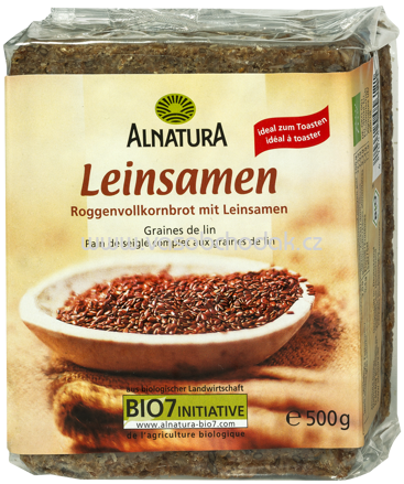 Alnatura Leinsamen Brot, 500g