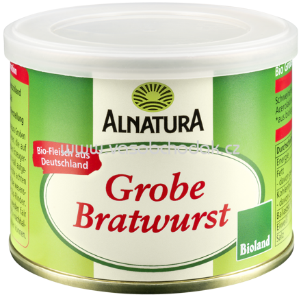 Alnatura Grobe Bratwurst, 200g