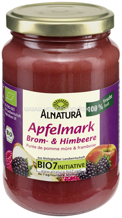 Alnatura Apfelmark Johannis- und Himbeere, 360g