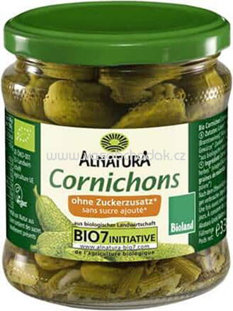 Alnatura Cornichons ohne Zuckerzusatz, 330g