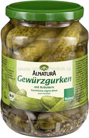 Alnatura Gewürzgurken, 670g