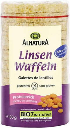 Alnatura Linsenwaffeln mit Meersalz, 100g