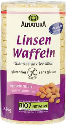 Alnatura Linsenwaffeln mit Meersalz, 44g