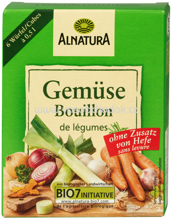 Alnatura Gemüsebouillon ohne Zusatz von Hefe Würfel, 66g