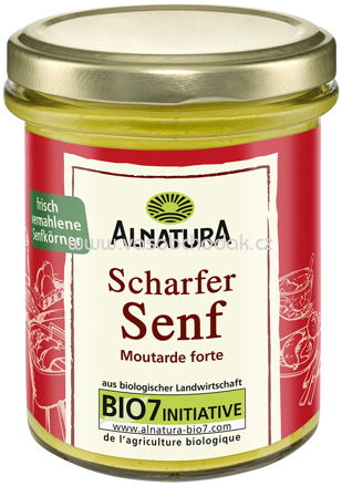 Alnatura Scharfer Senf, 190g