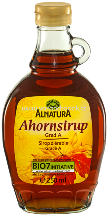 Alnatura Ahornsirup Grad A, 250 ml