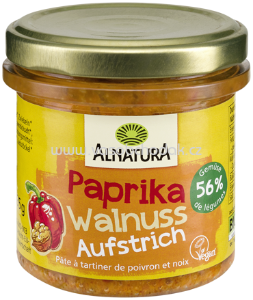 Alnatura Aufstrich Paprika-Walnuss, 135g