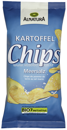Alnatura Kartoffelchips Meersalz, 125g