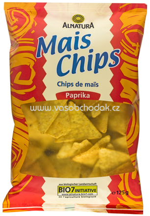 Alnatura Mais Chips Paprika, 125g
