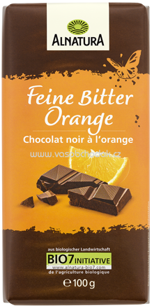 Alnatura Schokolade Feine Bitter Orange, 100g