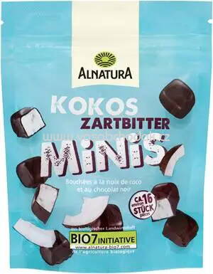 Alnatura Kokos Zartbitter Minis, 70g